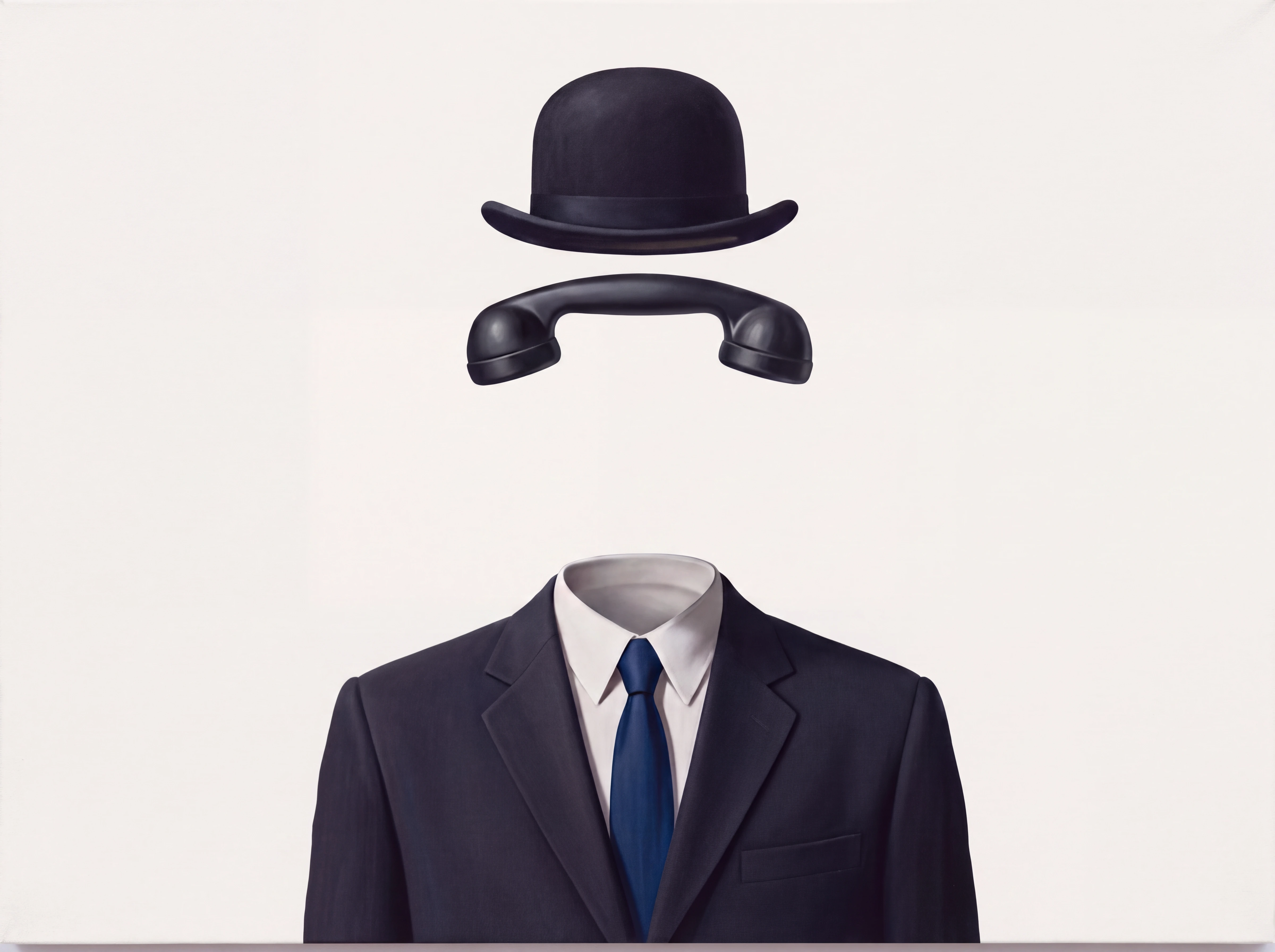 Paco, a bowler-hatted figure with a telephone